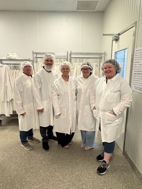 Vision Scott Leadership class members on a plant tour
